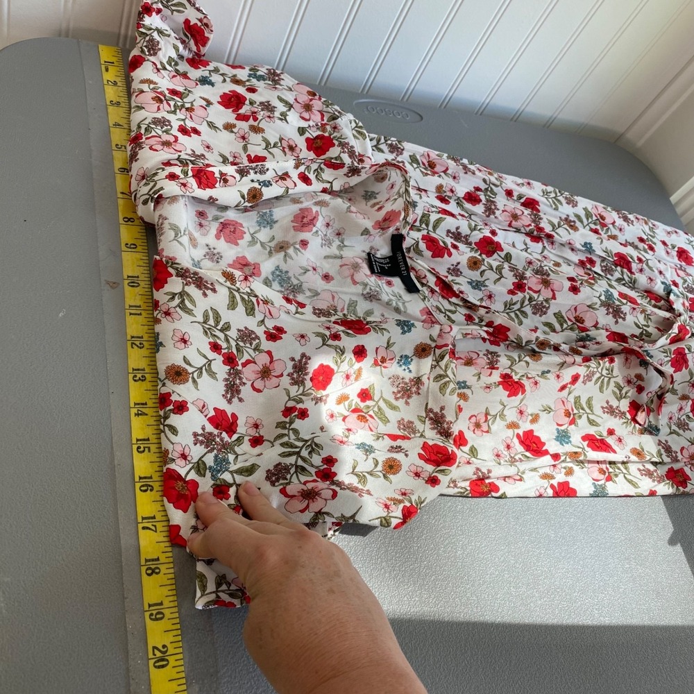Forever 21 Womens Button Front Floral Cottagecore Maxi Dress Size S Bloomcore - Picture 10 of 12